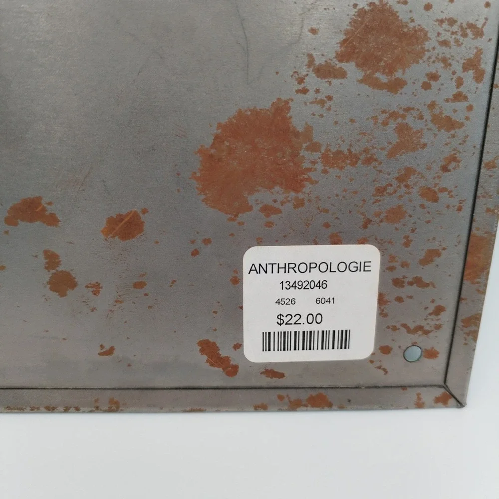 Anthropologie Bagno Metal Sign Mummert Vintage Style Clawfoot Tub Bath Decor USA